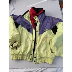 Momento brand Youth vintage color block Ski windbreaker jacket